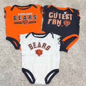 Baby One Piece Set - Orange, Black, and White